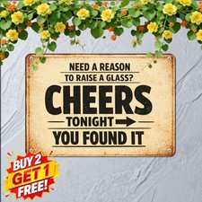 This Is The Sign You Wanted Tonight Metal Sign Humorous Bar Room Tin Plaque picture