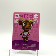 Nintendo Animal Crossing amiibo Base Set Trading Card #334 Erik 2015 picture