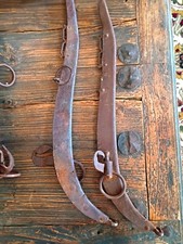 Antique Western Americana Horse Tack w/ Metal Rings 24