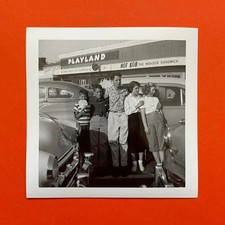 1955 Playland-At-The-Beach Entrance Found Photo • San Francisco • 5 Kids & Cars picture