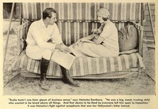 RUDOLPH VALENTINO & Natacha Rambova at Home - 1920s Image 5 x 7 inch Reprint picture