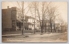 S. Main St. Mt. Gilead Ohio RPPC Drug Store Choat PM1911 Postcard picture