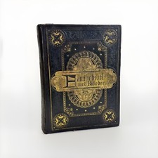 antique victorian 1885 Beautiful kessels Illustrated german Family Bible picture