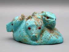 Wilfred Cheama Turquoise Zuni Six Directional Fetish picture