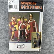 NEW Simplicity Sewing Pattern Childrens S M L Medieval Costume DIY Craft picture
