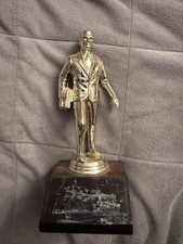 7” Vintage Plastic Salesman Trophy Ameri-craft Retro Decor - No Nameplate picture
