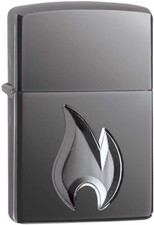 Zippo Flame Design Black Ice 29928 picture