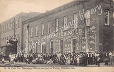 GA~GEORGIA~NEWNAN~R.D. COLE MFG CO SHOWING OFFICES & PART OF WORKFORCE~C.1910 picture