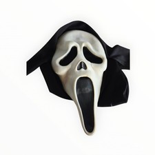 Vintage Fun World DIV Ghost Face Scream Mask Shroud 90s Glow Ghostface Gen 1 Pol picture