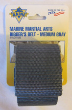 Certified Medium Marine Martial Arts Gray Riggers Belt 31