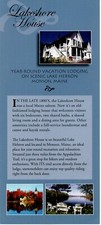 Travel Rack Card, Lakeshore House, Monson, Maine c2019 Lake Hebron Pub & Eatery picture