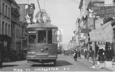 King Street View Trolley Car Charleston South Carolina SC - Reprint picture