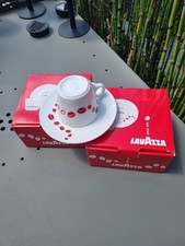 Set of 2 Lavazza1895 Cup with Saucer Cafe Crema Cups Edition in Original Box NEW picture