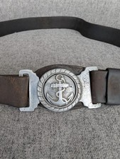 RARE ORIGINAL WWII Japanese Imperial Navy Petty Officer Belt & Aluminum... picture