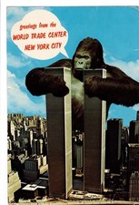1978 WORLD TRADE CENTER  KING KONG  Novelty 6x9 Postcard (25th anniversary 9/11) picture