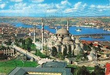 Postcard Turkey Istanbul Süleymaniye Mosque Third Hill Ottoman imperial mosque picture