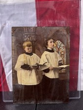 Unique Altar Servers Choir Boys Catholic Church Image On Glass- App 6”x8”  picture