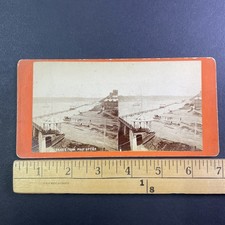 Dufferin Terrace Quebec City Stereoview Talbot & Co's Indian Bazaar 1870s Canada picture
