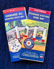 1938 Standard Oil Company Vintage Road Maps: California and U.S. Route 97-99-101 picture