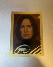 Harry Potter Trading Card Sticker 2001 Panini #110 Professor Snape/Alan Rickman picture