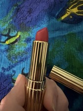 Vintage 80s/90s Estée Lauder Gold Ribbed Rich And Rosy All Day Lipstick picture
