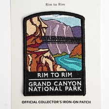 Official Grand Canyon National Park Rim to Rim Souvenir Patch Arizona R2R picture