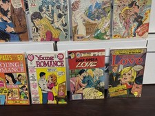 Lot 21 Romance Charlton DC Dell Comics Heart Throbs First Kiss Sweethearts WOW picture