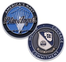 Blue Angels US Navy Flight Demonstration Squadron Challenge Coin picture
