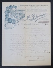 Invoice 1911 MARSEILLE Distillerie DORIER Mint Alcohol Illustrated 113 picture