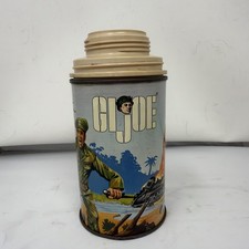 Thermos GI Joe Vintage Metal Thermos Bottle 1967 Hasbro picture