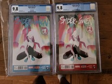 CGC 9.8 Spider-Gwen #1 2015 1st Print And 2nd Print Set Rodriguez picture