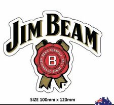 2 X JIM BEAM Stickers 4x4 Mancave BBQ BOAT CAR Trailer  picture