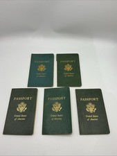 VTG 1960s-1970s United States Lot Of 5 Expired Passports (90) picture