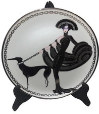 Nice VTG House of Erte Art Deco Limited Women Plate Franklin Symphony In Black picture