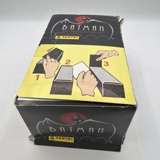 1993 Panini Batman The Animated Series Sticker Pack Lot - 90 sealed packs & Box picture