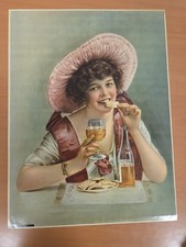 Antique c1910 Woman Beverage Advertising Print F.W. No 210 Pre-Prohibition Era picture