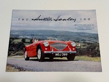 1953 54 AUSTIN HEALEY 100 ORIGINAL SALES BROCHURE IN EXCELLENT CONDITION picture
