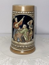 Vintage Ceramarte Ceramic Beer Stein Featuring A German Tavern Scene picture