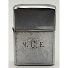 1966 Zippo Regular M.G.E. Engraving Windproof Lighter USA Vintage Collectible picture