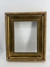 Vintage Gold Leaf Wood Frame Deep Cove Profile Red Bole Showing 16x12 Opening picture