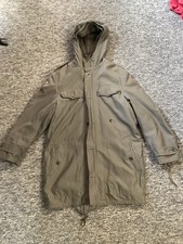 Vintage 1983 German Luftwaffe Parka Jacket Moleskin Lined Matching GR11 Med picture
