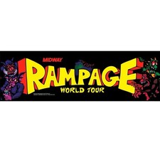 Rampage World Tour Arcade Marquee Premium Backlit Translite  picture