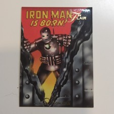 Fleer 1994 Flair Marvel Iron Man Is Born The Origin of Iron Man #8 Card picture