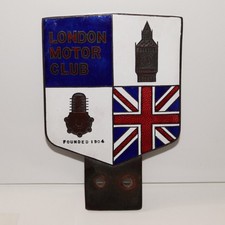 VINTAGE 1960s LONDON MOTOR CLUB CAR BADGE ~ LONDON TO BRIGHTON VETERAN RUN/RALLY picture