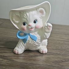 ADORABLE RARE Inarco kitten planter picture
