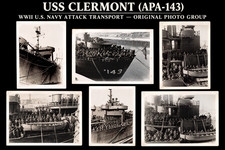 USS Alabama BB-60 WWII Navy Photo Lot 13 Vintage 8x10 Photos + History Docs picture