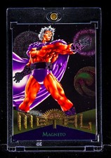 Magneto RARE VINTAGE METAL FOIL MAGNETISM CARD X-Men Marvel picture