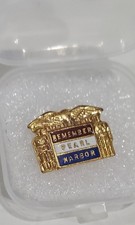 Vintage WWII Remember Pearl Harbor Pin 1940s Homefront Sweetheart Brooch picture