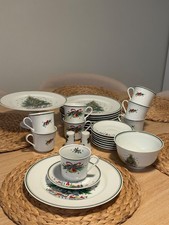 Salem vintage Christmas Eve Fine Porcelain set, 26 pc picture