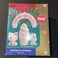 Carlton Cards Heirloom Collection Ornament Hello Kitty Ice Cream For Christmas picture